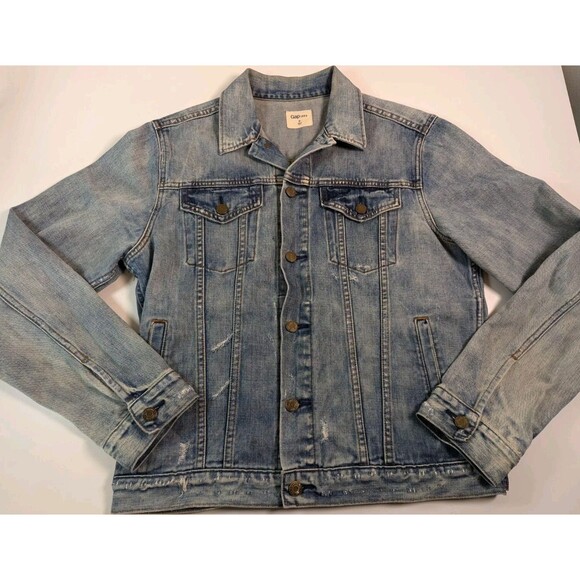 GAP Icon 1969 Jean Jacket Womens Medium l Blue Denim Saddle Wash Classic Pockets - Picture 1 of 11